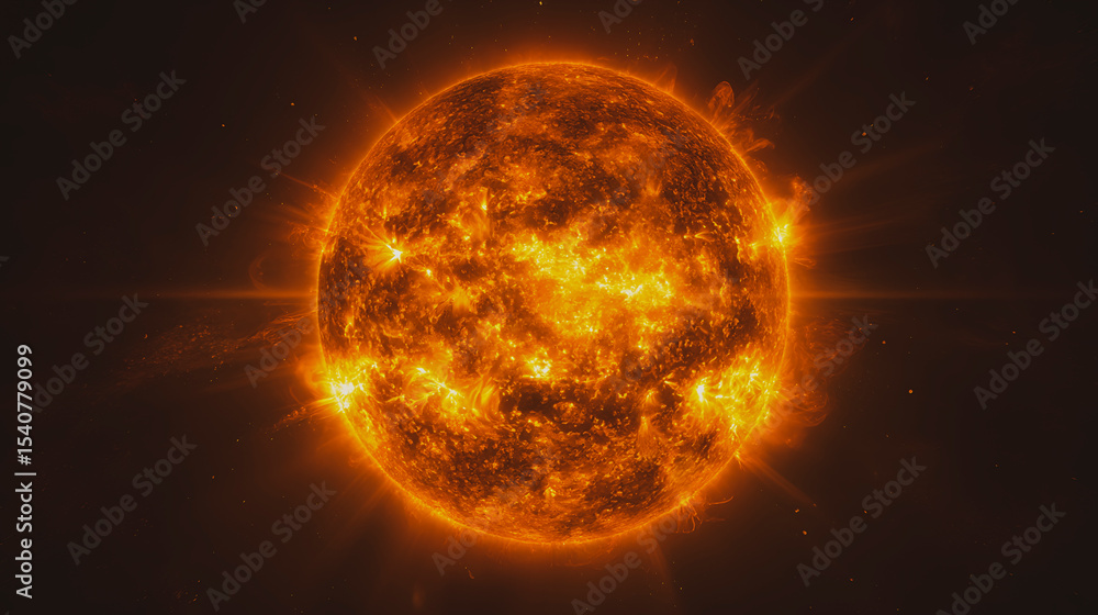 Solar activity with powerful eruptions and explosions creating coronal mass ejections and flares in deep space Solar activity with powerful eruptions and explosions creating coronal mass ejections and flares in deep space