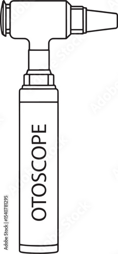 Medical otoscope device diagram ear examination tool