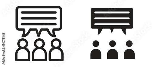 Public opinion icon