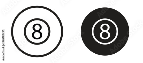 Pool 8 ball icon