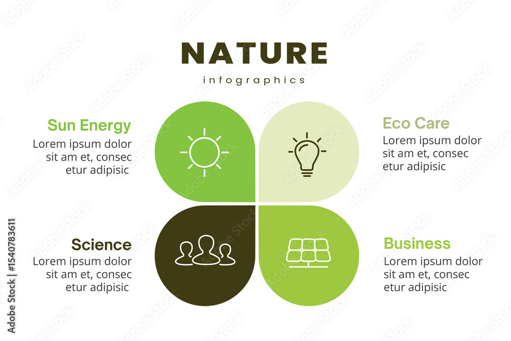 Nature-Inspired Infographic Illustration Depicting Environmental Concepts and Organic Growth Nature-Inspired Infographic Illustration Depicting Environmental Concepts and Organic Growth