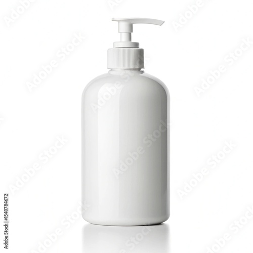 White Rectangular Pump Bottle