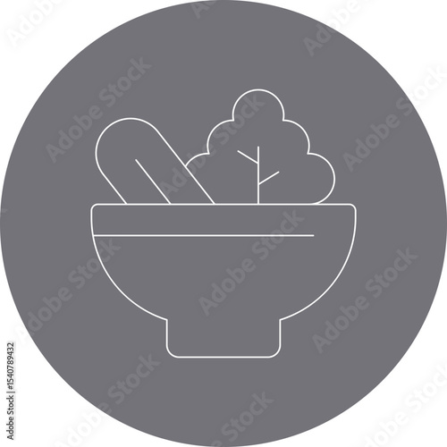Salad icon single icon vector illustration
