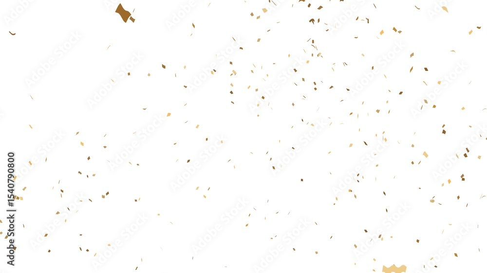 Colorful fireworks confetti explodes on white background, animation of ...