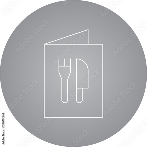 Menu book icon single icon vector illustration
