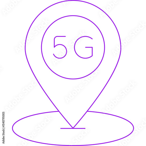 Location 5g single icon vector illustration