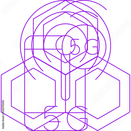Network single icon vector illustration