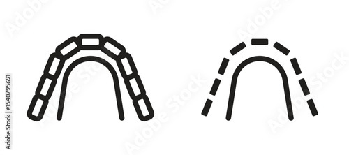 Lingual braces icon