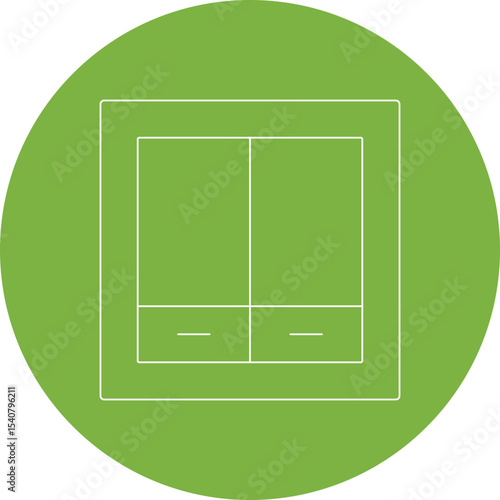 Division single icon vector illustration