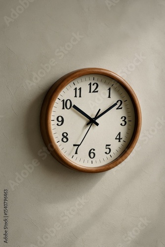 Wallpaper Mural A classic wooden clock on a wall, showing the time Torontodigital.ca