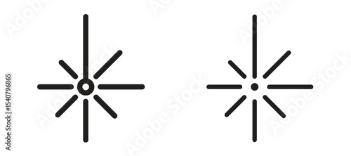 Laser beam icon