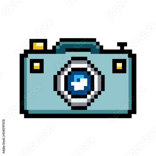 Camera Pixel Art – Retro Photography Icon


