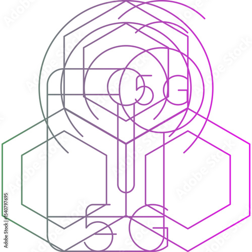 Network single icon vector illustration