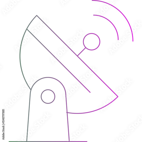 Signal antena single icon vector illustration