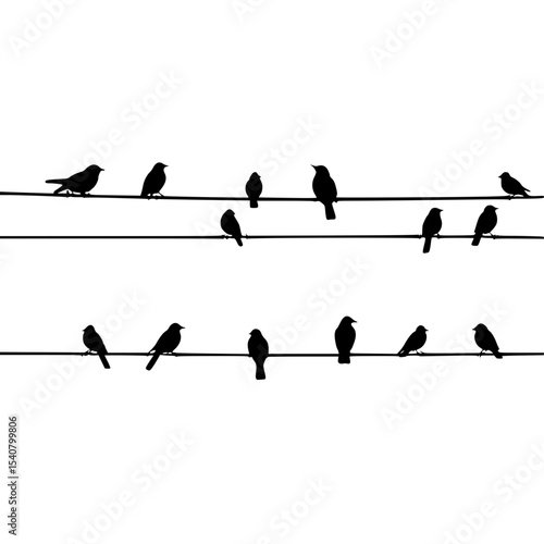 birds on wires