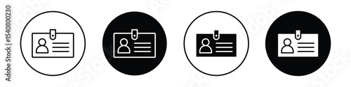 Id badge icon