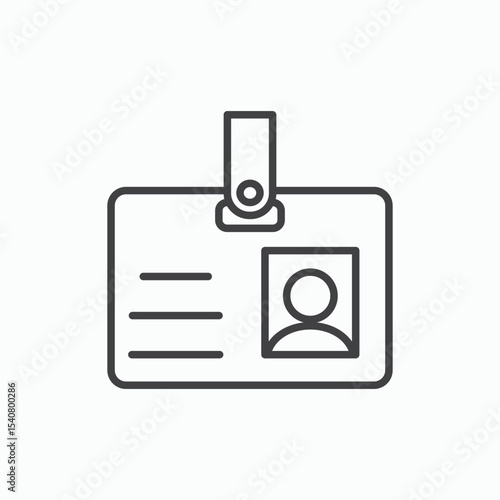 Id badge icon