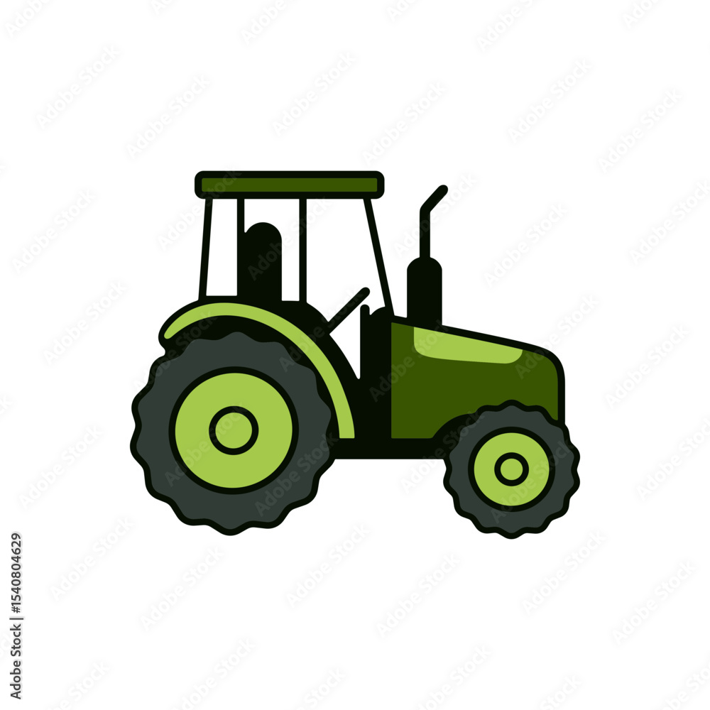 Obraz premium tractor modern agriculture machinery for farming and land work
