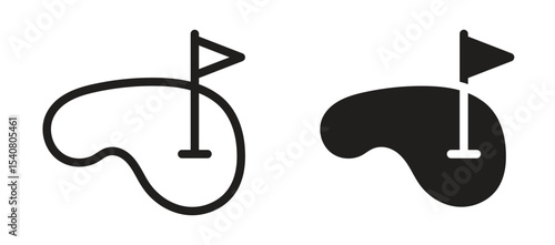 Golf yard icon