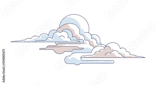 Digital Art Exploring the Beauty of Clouds and Atmospheric Conditions in the Sky