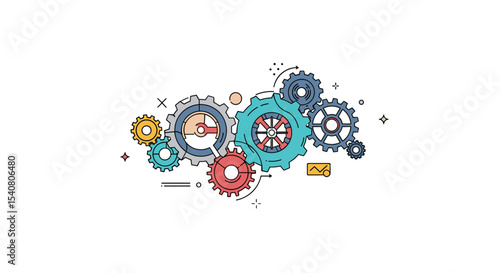 Exploring the Intricate Web of Connected Gears A Complex Mechanical System