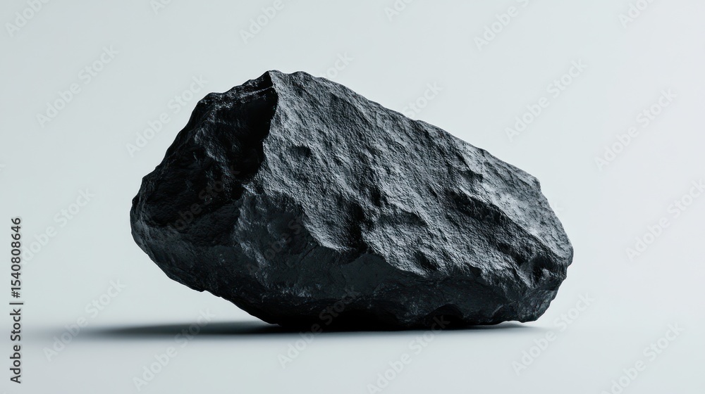 Obraz premium Dark rock on a plain background