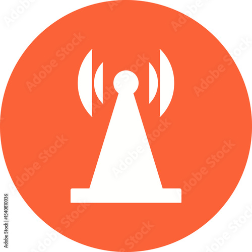 Antena single icon vector illustration