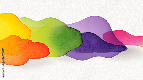 abstract rainbow watercolor background 