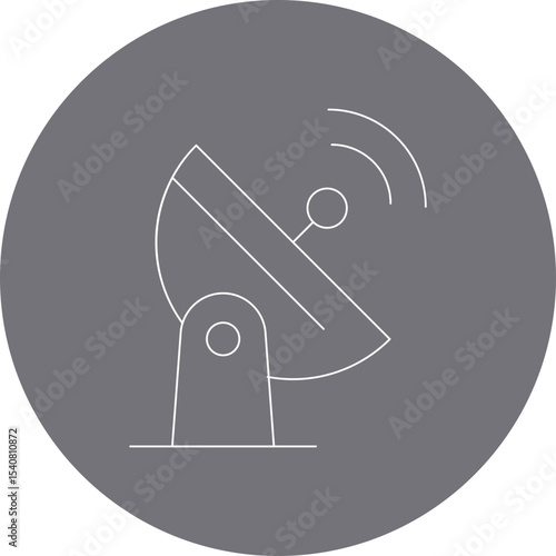Signal antena single icon vector illustration