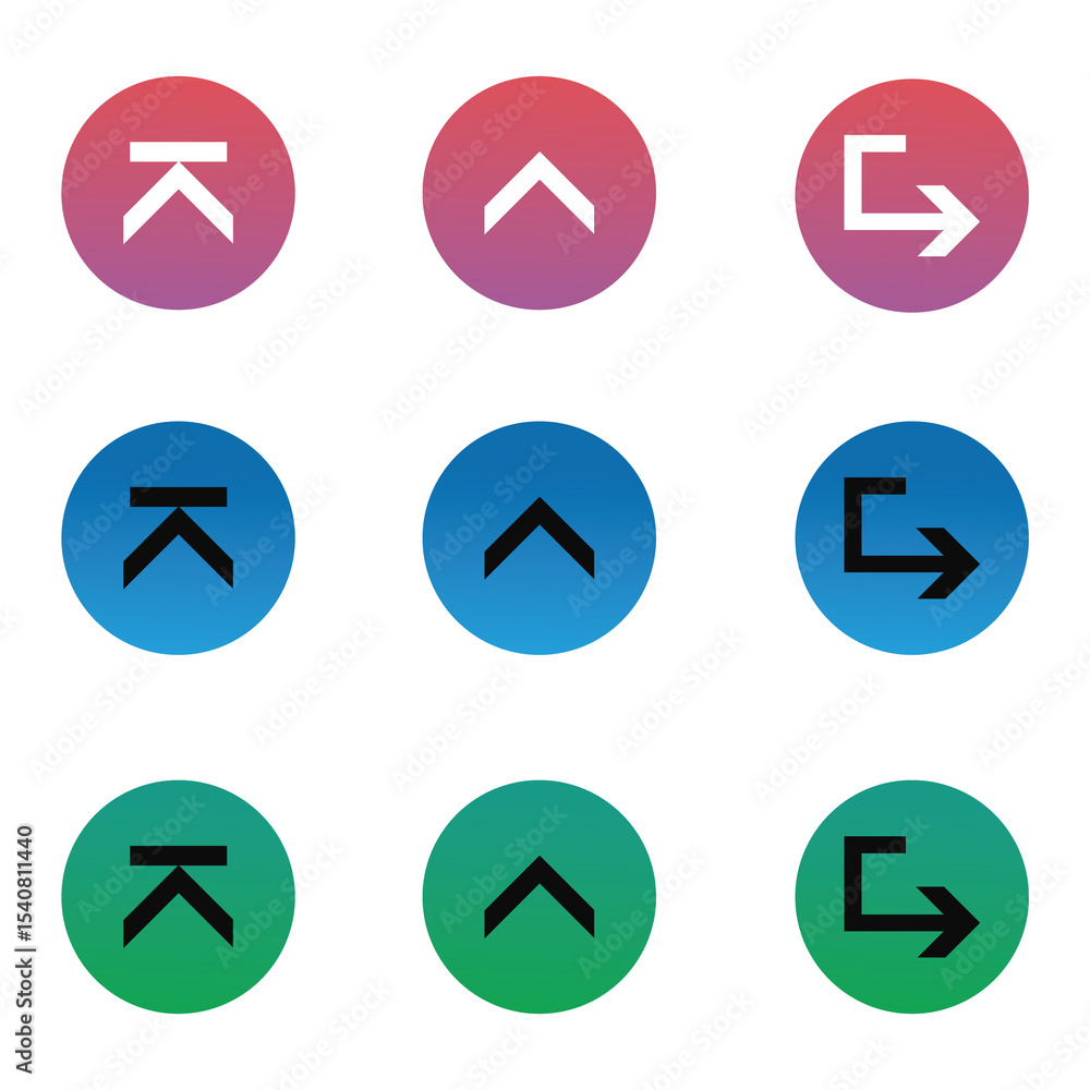 Unique style contact icon set Unique style contact icon set