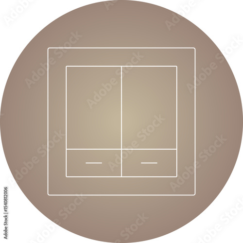 Division single icon vector illustration