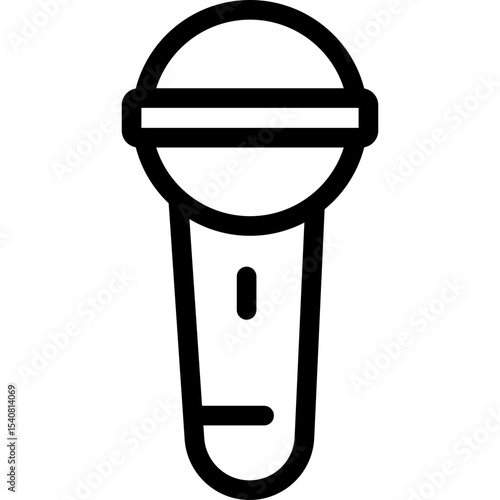 Mic single icon vector illustration