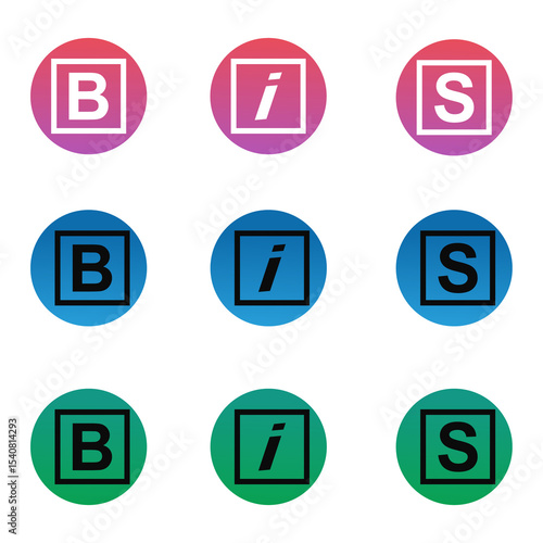 Unique style contact icon set