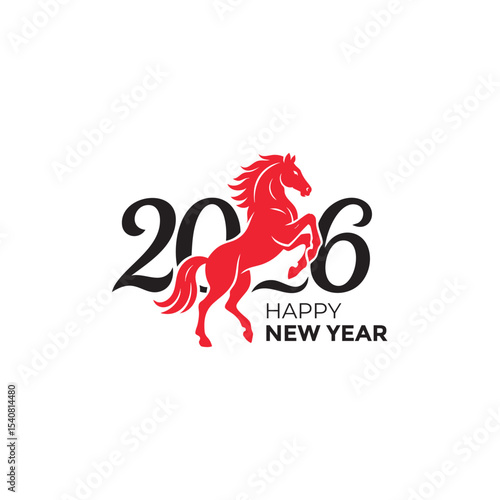 Happy New Year 2026 . Year of the Horse