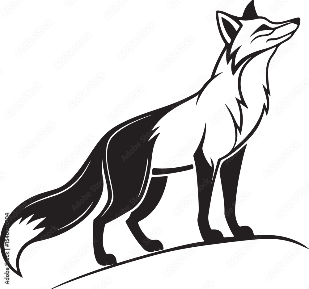 Fototapeta premium fox vector illustration icon design 