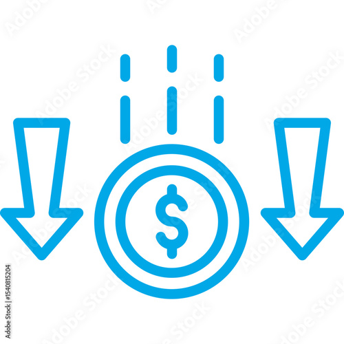 Inflation single icon vector illustration