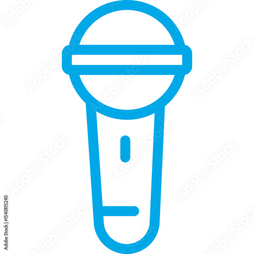 Mic single icon vector illustration