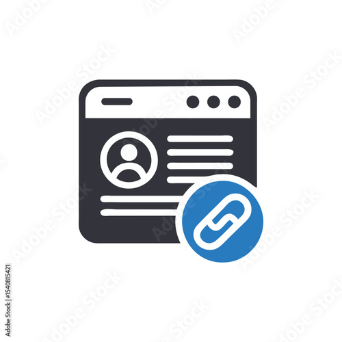 Modern Web Contact Icon for Your Digital Interface and Communication Designs