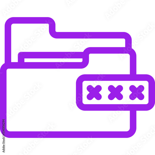 Folder single icon vector illustration