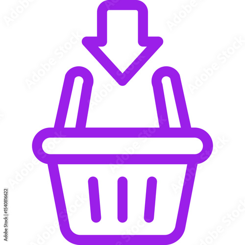 Basket single icon vector illustration