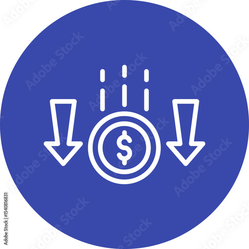 Inflation single icon vector illustration