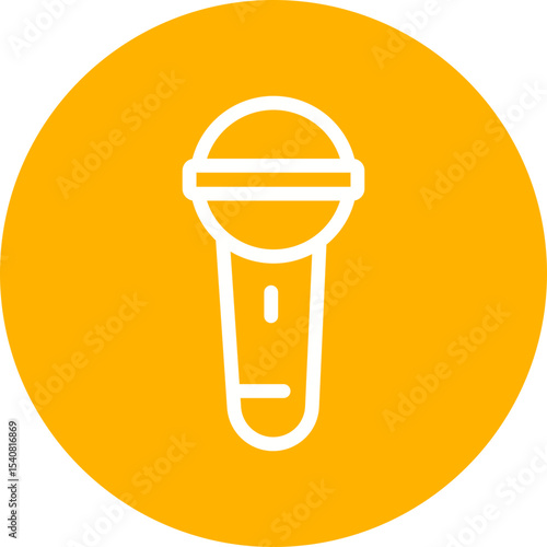 Mic single icon vector illustration