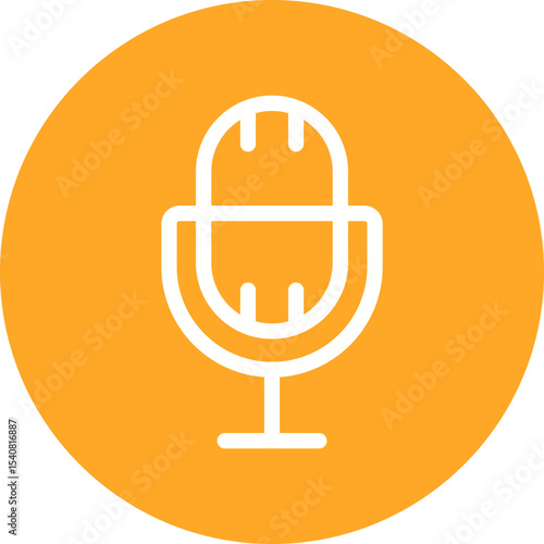 Mics single icon vector illustration