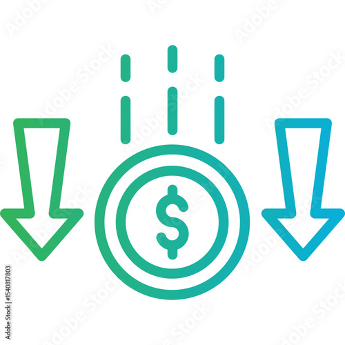 Inflation single icon vector illustration