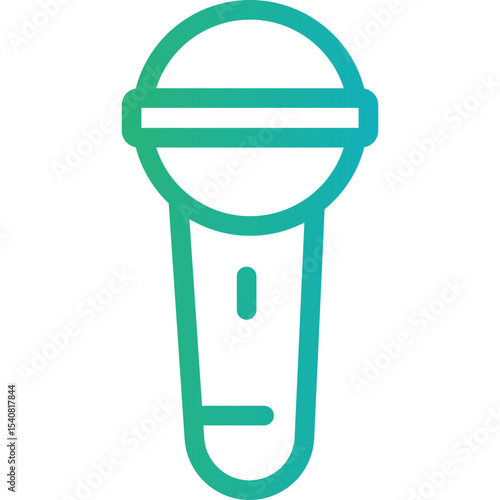 Mic single icon vector illustration