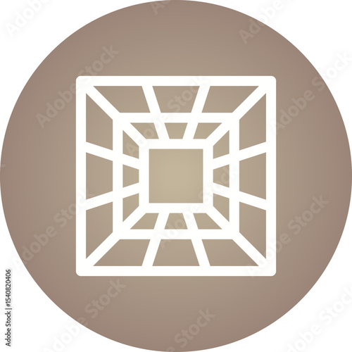 Infinity box single icon vector illustration