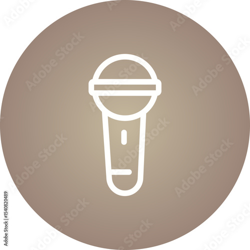 Mic single icon vector illustration