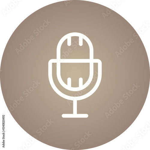 Mics single icon vector illustration