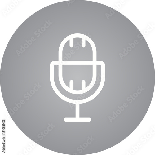 Mics single icon vector illustration