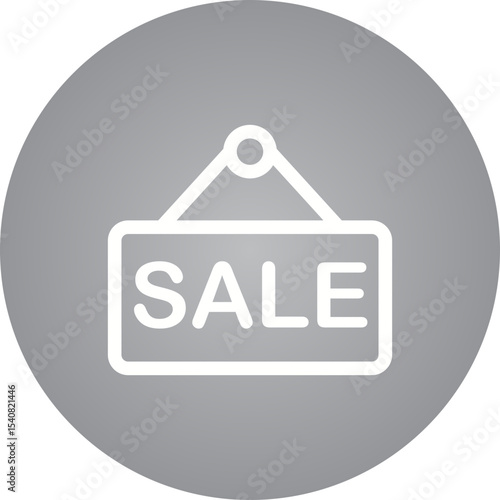 Online sale single icon vector illustration